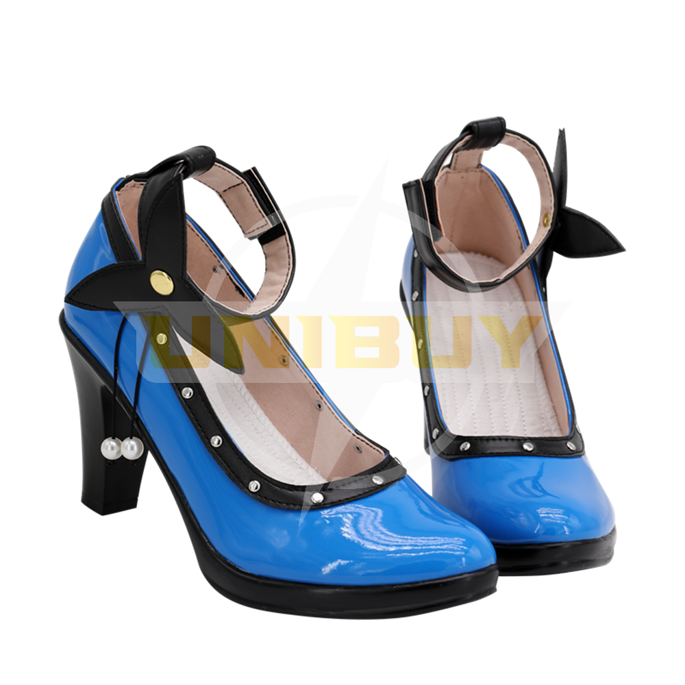 Final Fantasy VII Remake Tifa's Mature Blue Dress Shoes Cosplay Boots Unibuy