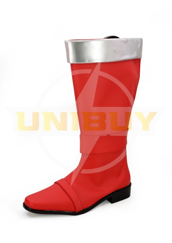 Red Ranger Lucky Shoes Cosplay Uchu Sentai Men Boots Unibuy