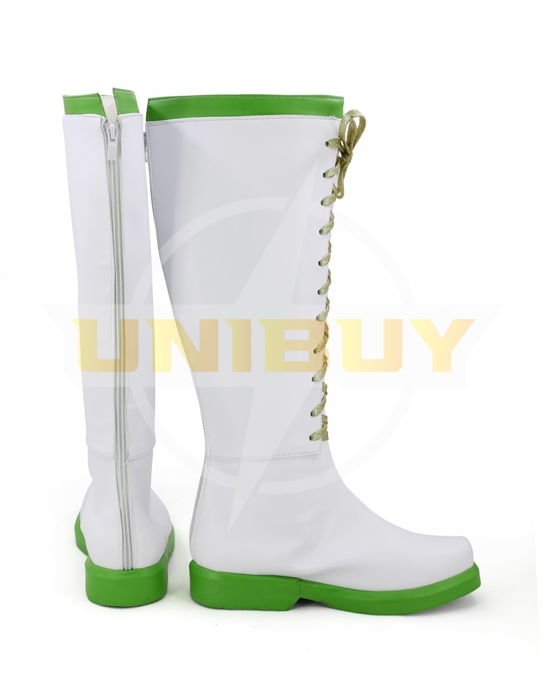 BATTLE GIRL HIGH SCHOOL Green Cosplay Shoes Women Boots Unibuy