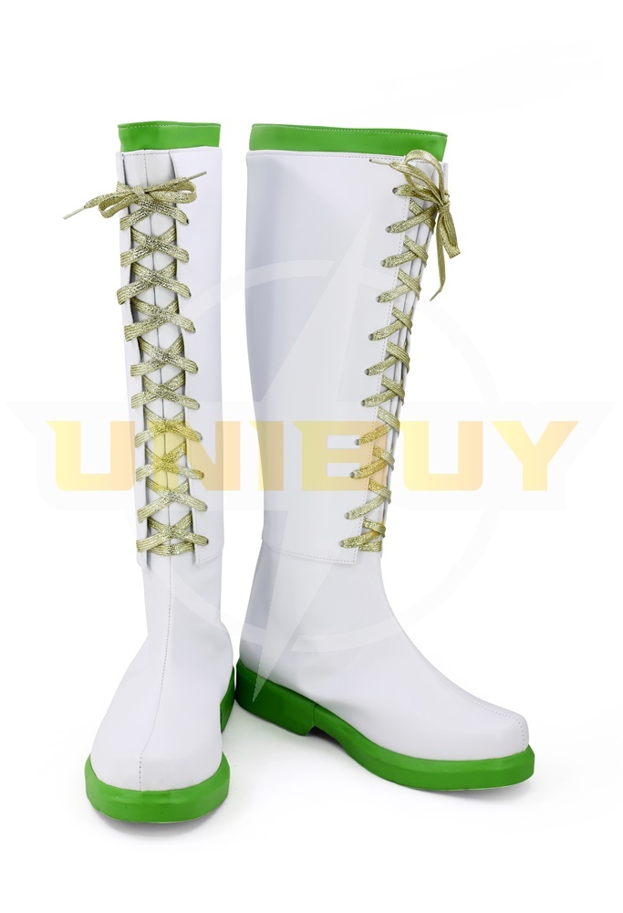 BATTLE GIRL HIGH SCHOOL Green Cosplay Shoes Women Boots Unibuy
