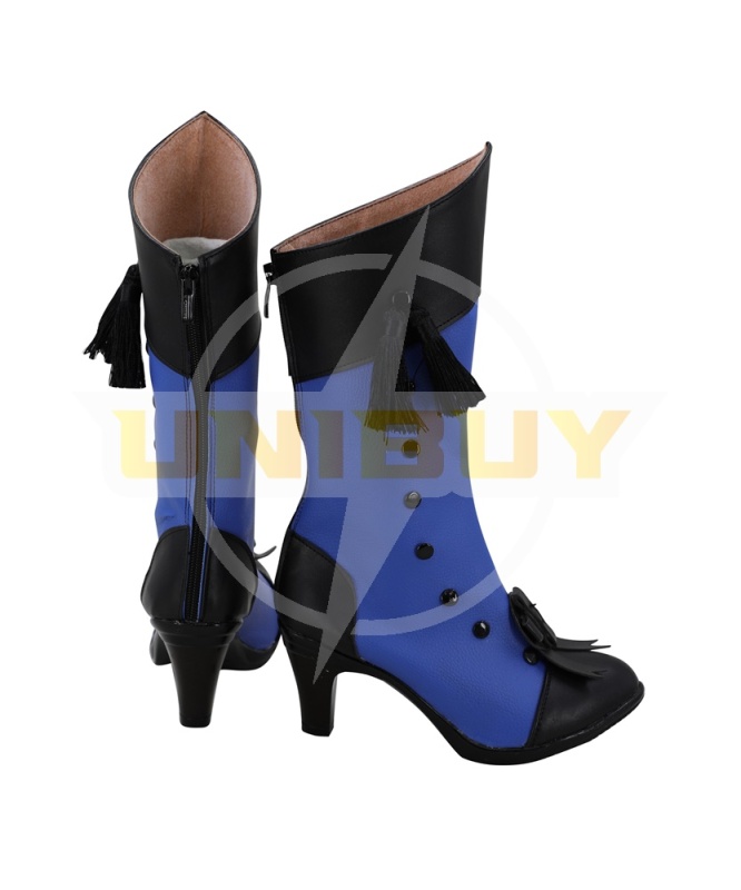 Black Butler Ciel Phantomhive Shoes Cosplay Boots Blue Peacock Illustration Version Unibuy