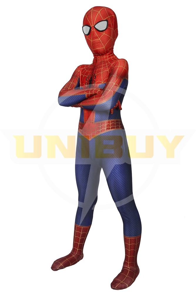 Spider-Man Costume Cosplay Suit Kids Peter Parker Spider-Man Into the Spider-Verse Unibuy