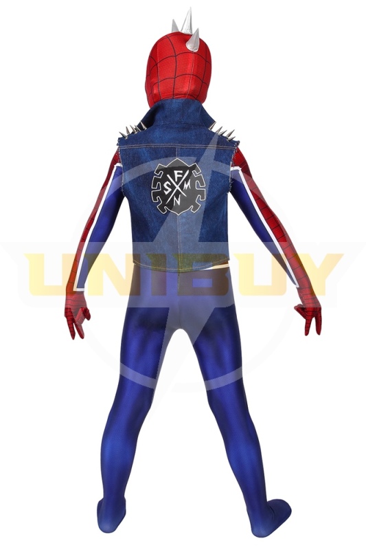 Spider-Punk Costume Cosplay Suit Kids Hobart Brown Spider-Man PS4 Unibuy