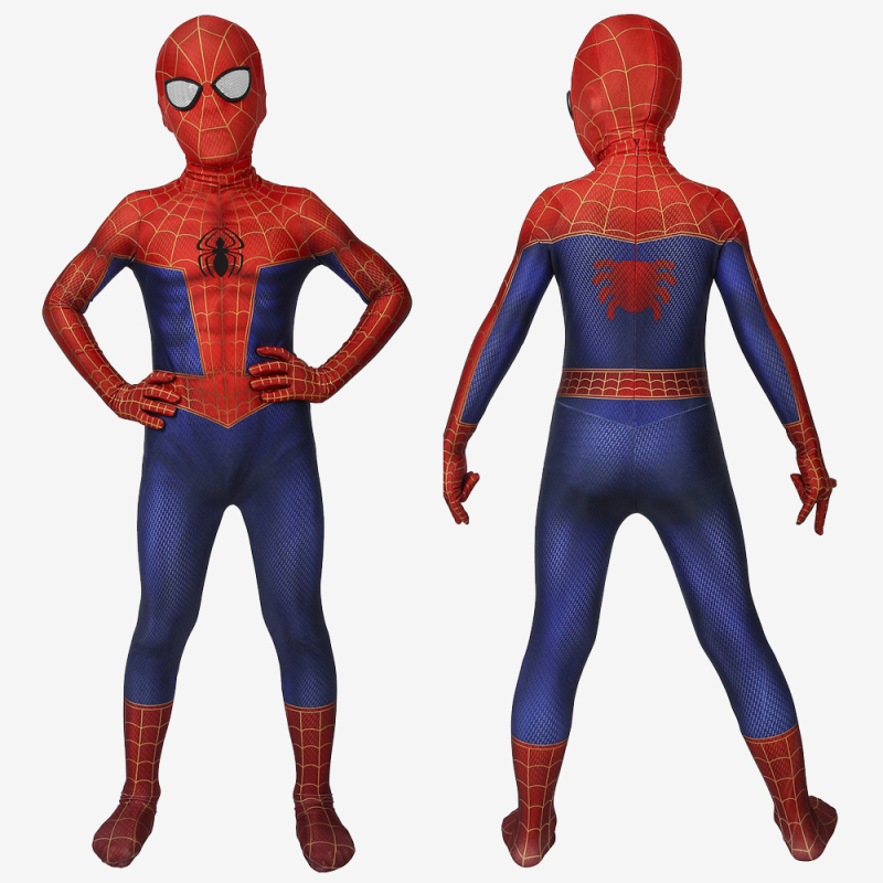 Spider-Man Costume Cosplay Suit Kids Peter Parker Spider-Man Into the Spider-Verse Unibuy