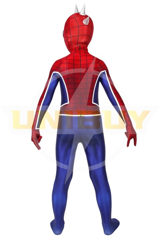 Spider-Punk Costume Cosplay Suit Kids Hobart Brown Spider-Man PS4 Unibuy