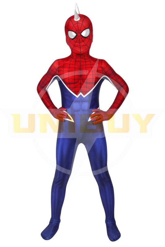 Spider-Punk Costume Cosplay Suit Kids Hobart Brown Spider-Man PS4 Unibuy