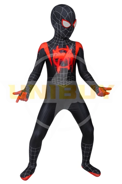 Miles Morales Costume Cosplay Suit Kids Spider-Man: Into the Spider ...