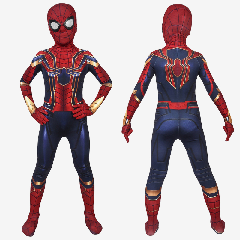 Iron Spiderman Costume Cosplay Suit Kids Peter Parker Avengers Endgame Unibuy