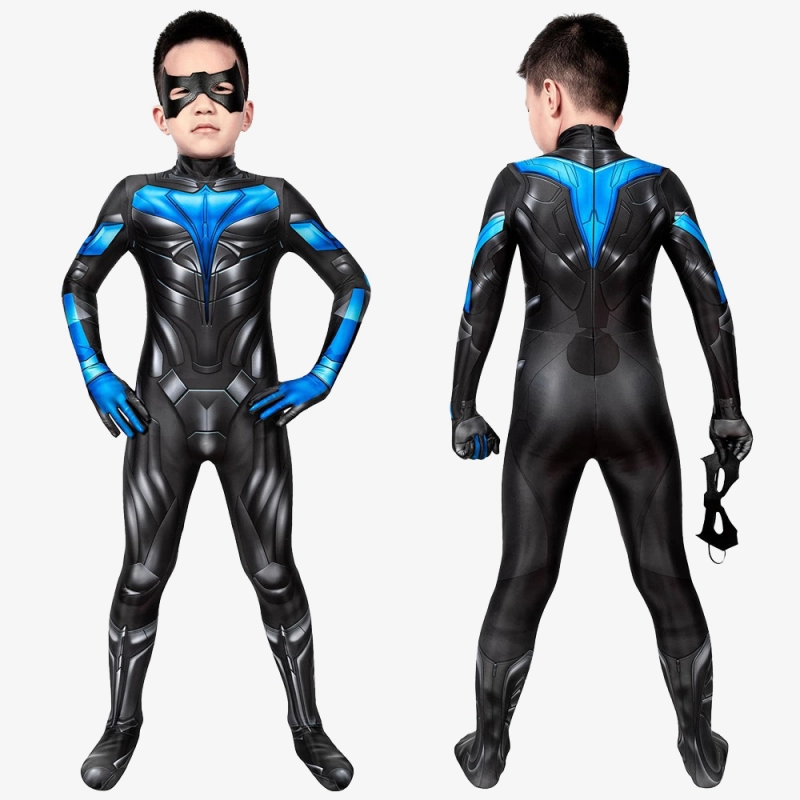 Nightwing Costume Cosplay Suit Kids Dick Grayson Titans S1 Unibuy