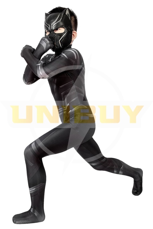 Black Panther Costume Cosplay Suit Kids T'Challa Captain America Civil War Unibuy