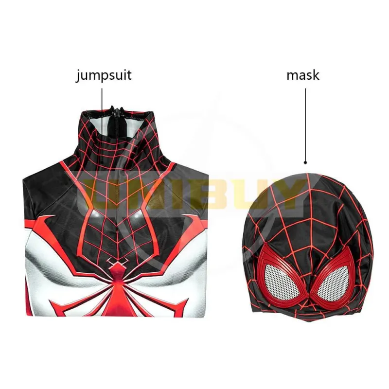 Spider-Man Miles Morales PS5 Costume Cosplay T.R.A.C.K. Suit Kids Unibuy