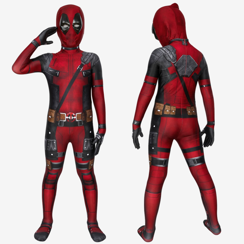 Deadpool Costume Cosplay Suit Kids Wade Wilson Unibuy