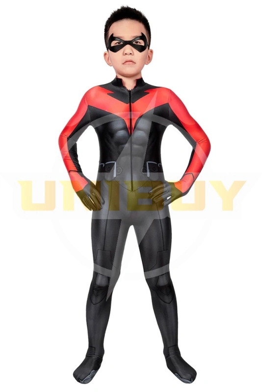 Teen Titans: The Judas Contract Nightwing Costume Cosplay Suit Kids Dick Grayson Unibuy
