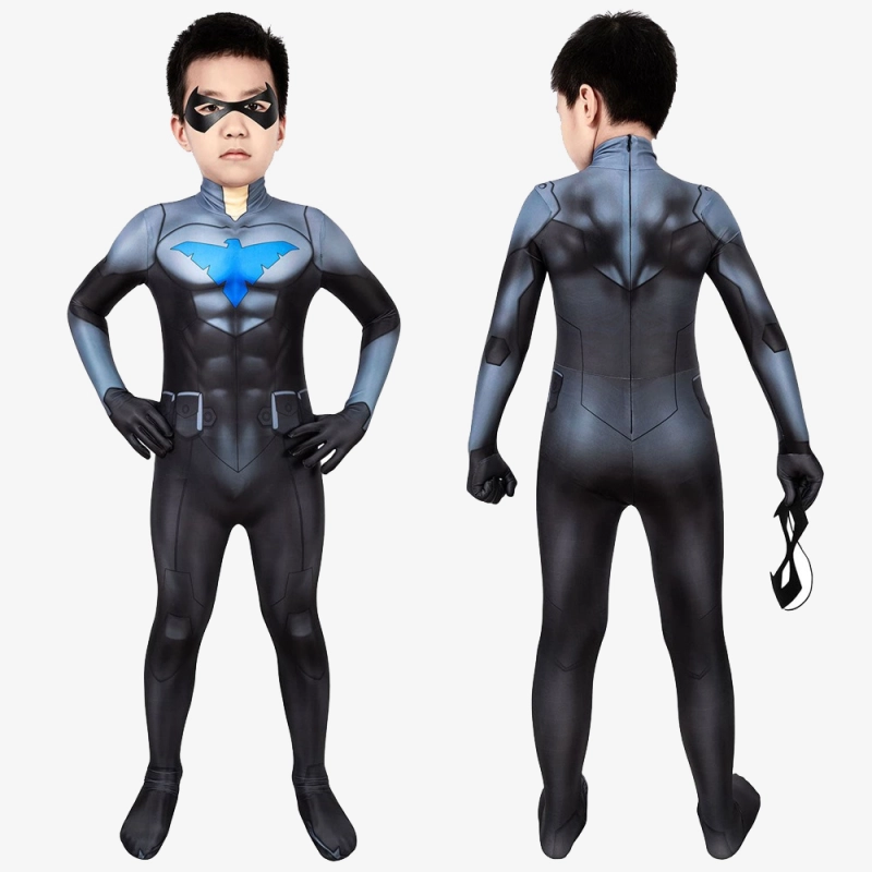 Nightwing Costume Cosplay Suit Kids Richard Grayson Son of Batman Unibuy