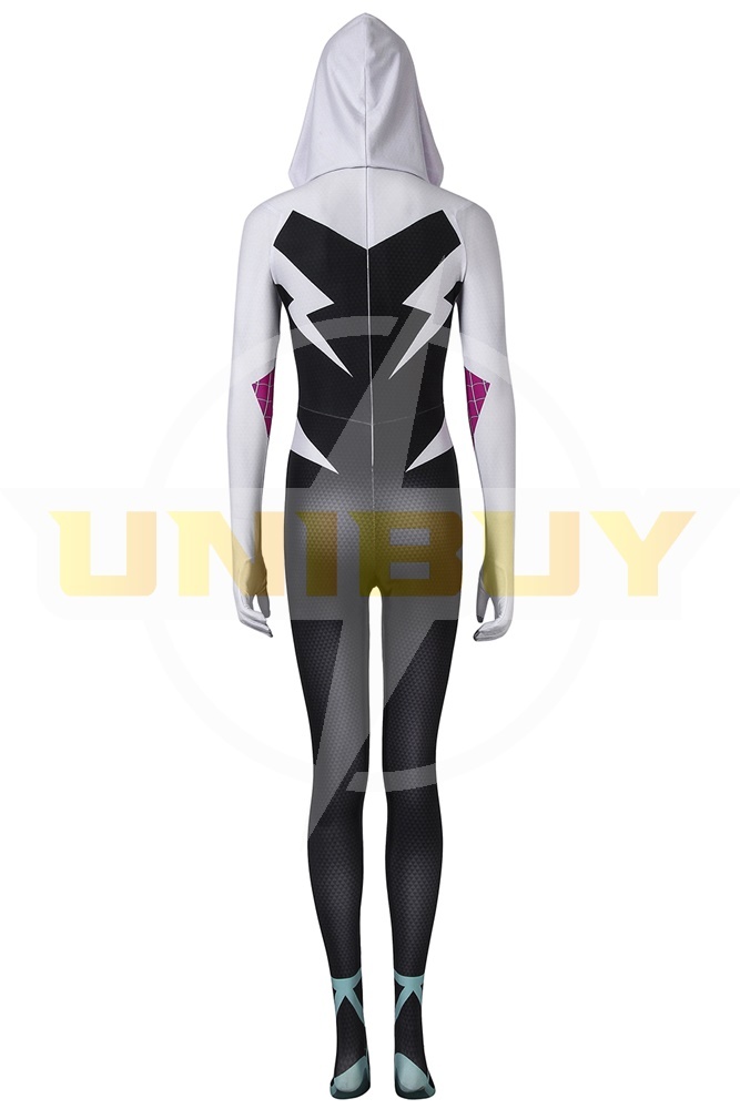 Spider-Gwen Costume Cosplay Gwen Stacy Spider-Man Into the Spider-Verse Suit Unibuy