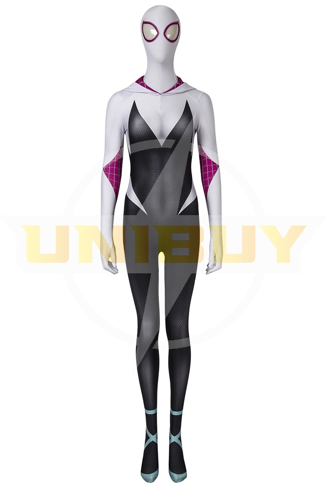 Spider-Gwen Costume Cosplay Gwen Stacy Spider-Man Into the Spider-Verse Suit Unibuy