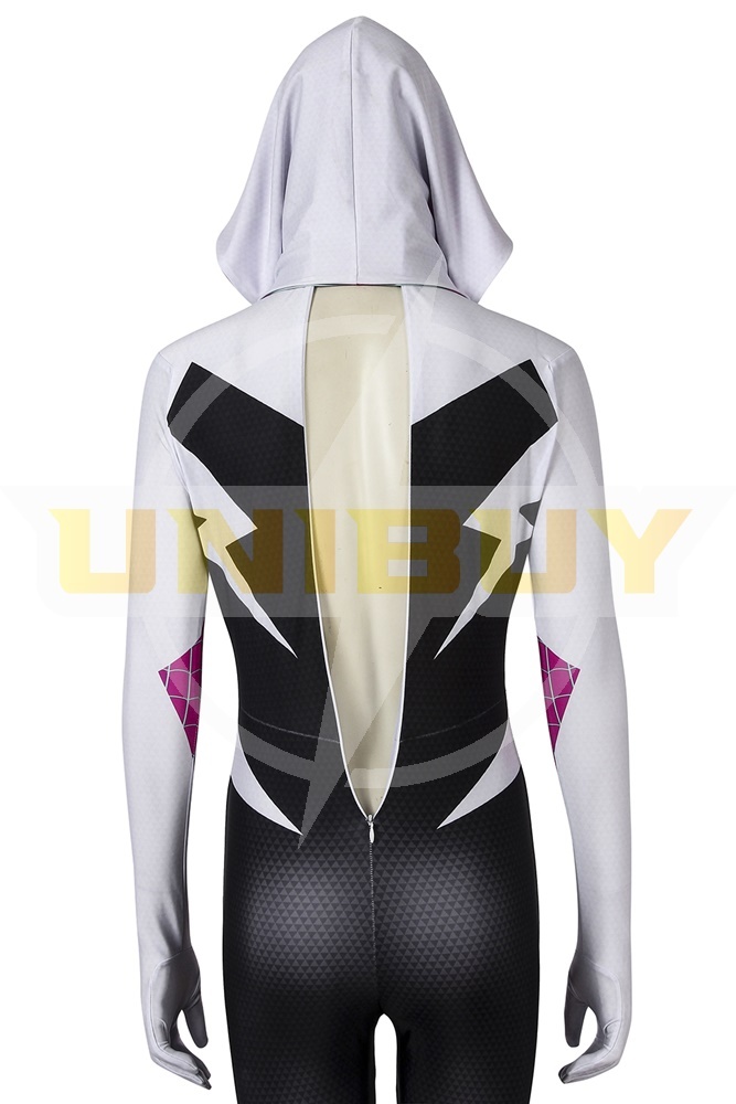 Spider-Gwen Costume Cosplay Gwen Stacy Spider-Man Into the Spider-Verse Suit Unibuy