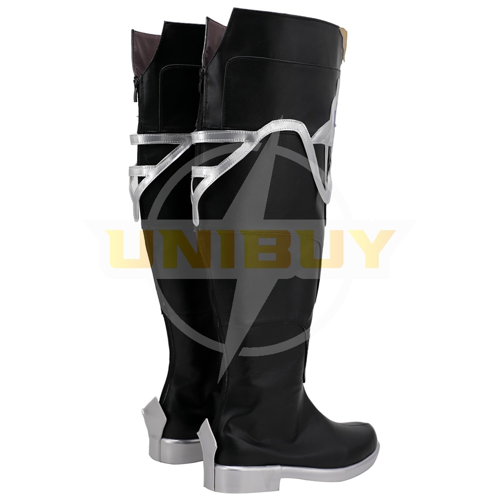 Genshin Impact Albedo Shoes Cosplay Men Boots Silver Version Unibuy