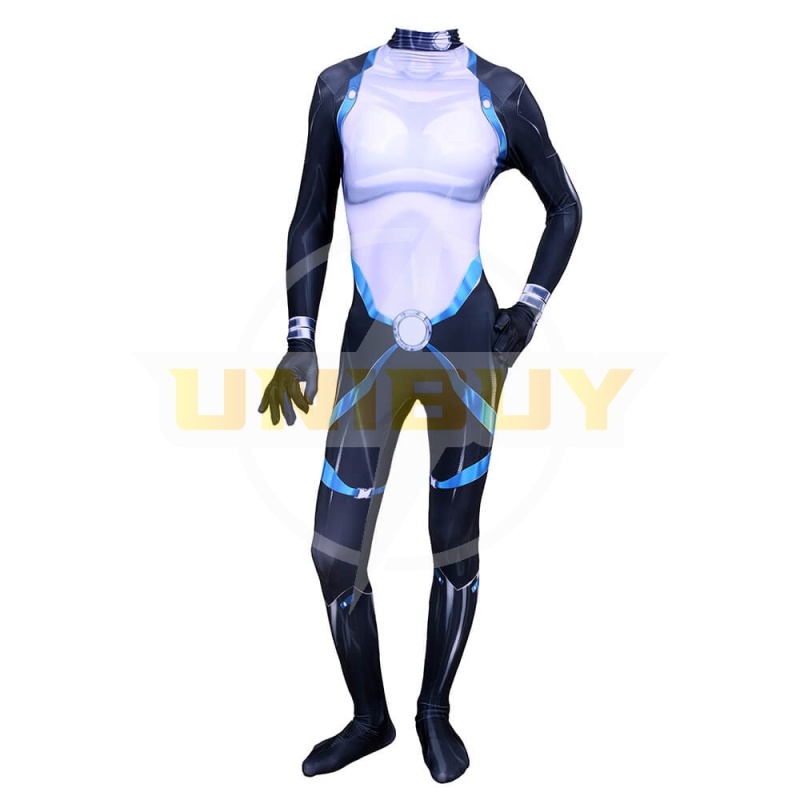 X-Men Domino Costume Cosplay Suit Neena Thurman Jumpsuit Bodysuit Unibuy