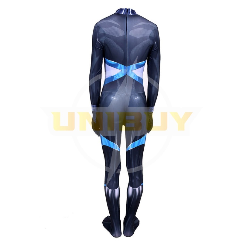 X-Men Domino Costume Cosplay Suit Neena Thurman Jumpsuit Bodysuit Unibuy