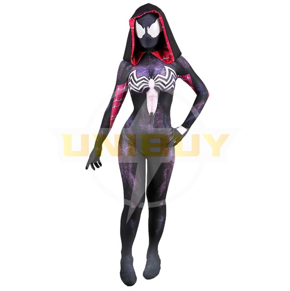 Spider Gwen Stacy Venom Costume Cosplay Suit Purple Bodysuit For Kids Adult Unibuy