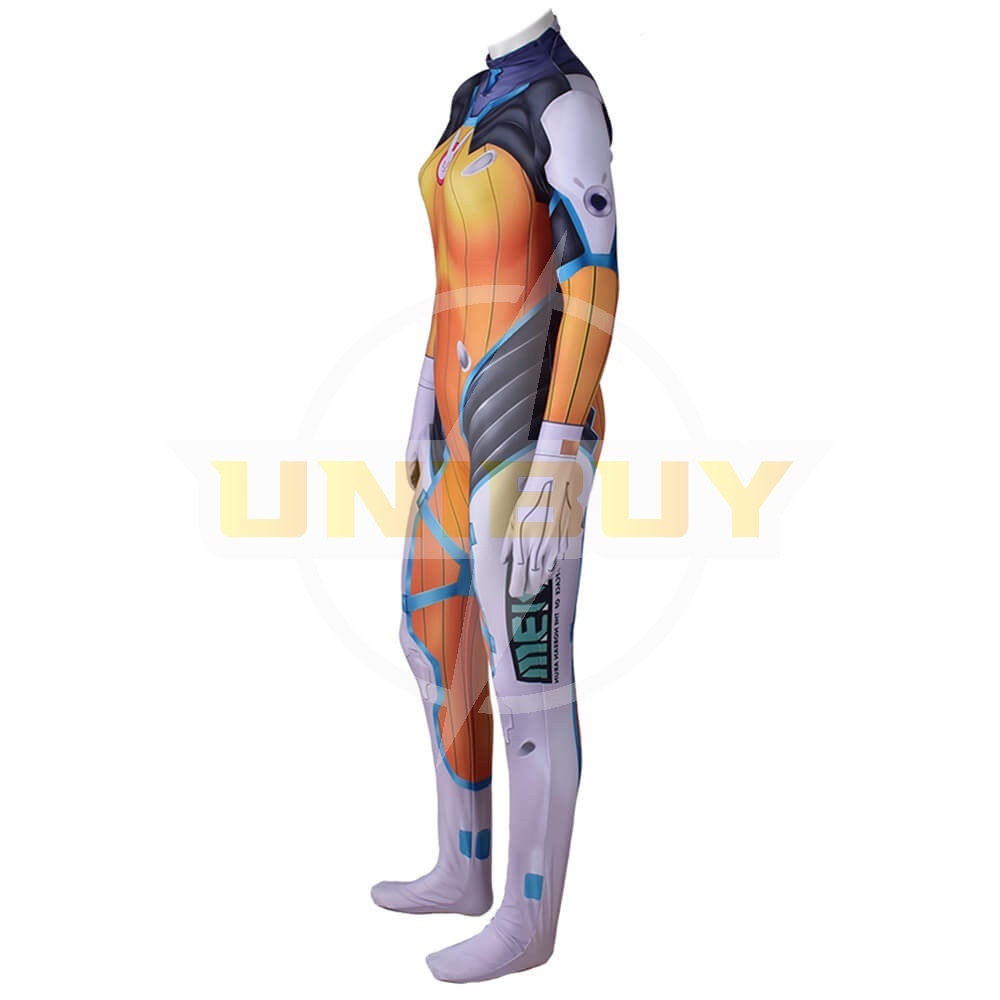 Overwatch D.VA Blueberry Costume Cosplay Outfits Jumpsuit Bodysuit Unibuy