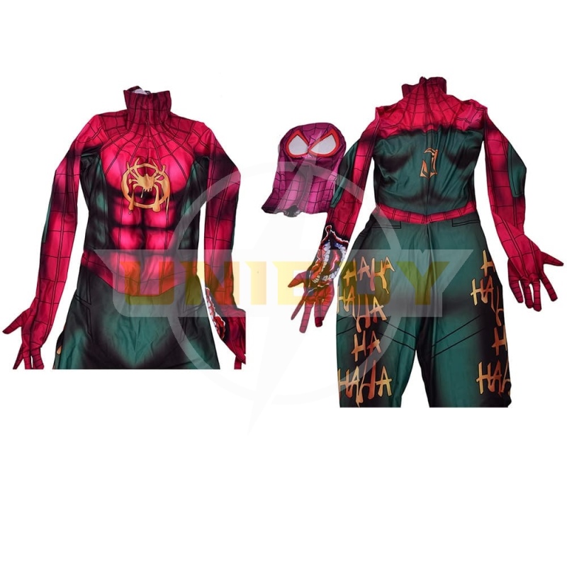 Ultimate Spider-Man Mile Morale The Joker Symbiote Spiderman Suit Cosplay Costume Unibuy