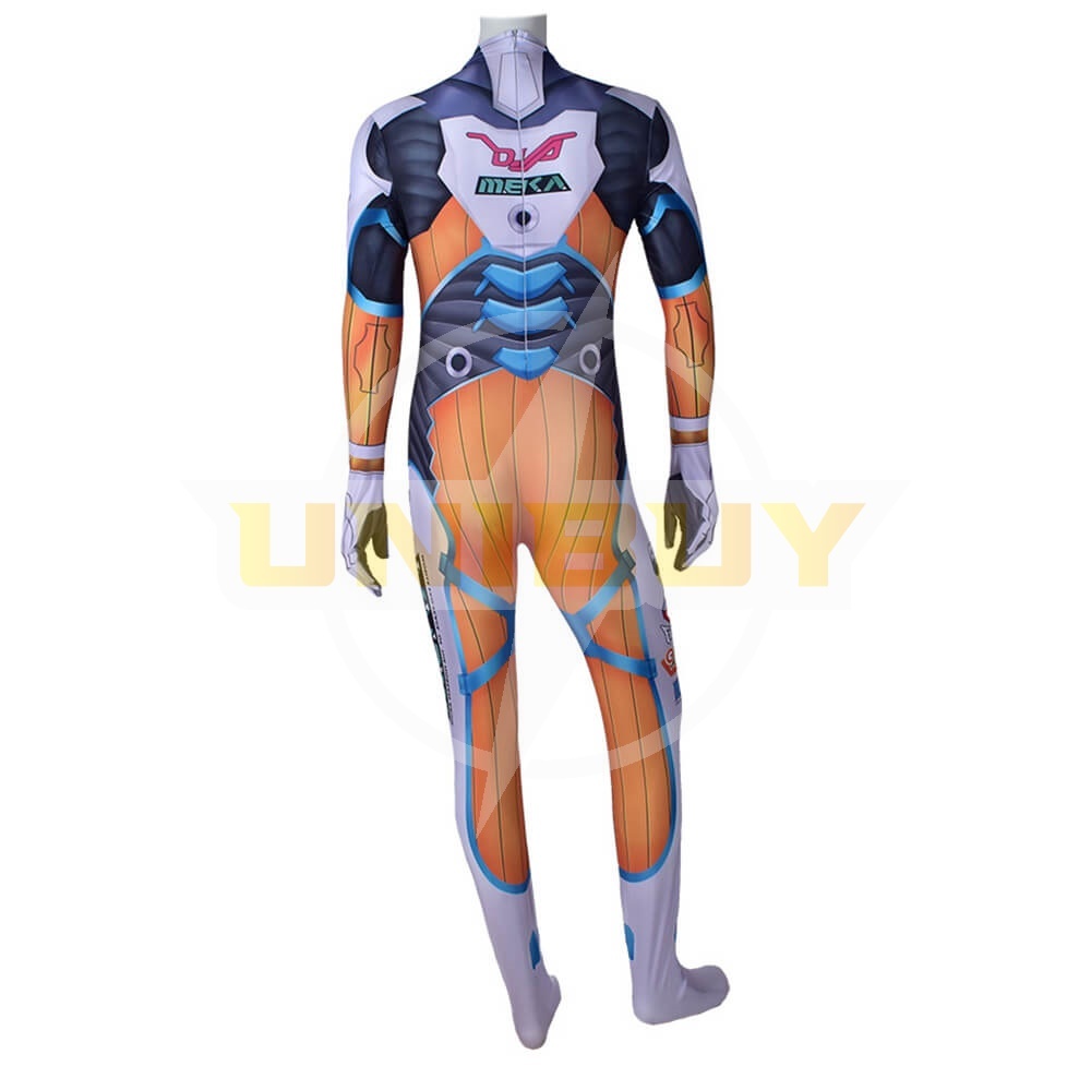 Overwatch D.VA Blueberry Costume Cosplay Outfits Jumpsuit Bodysuit Unibuy
