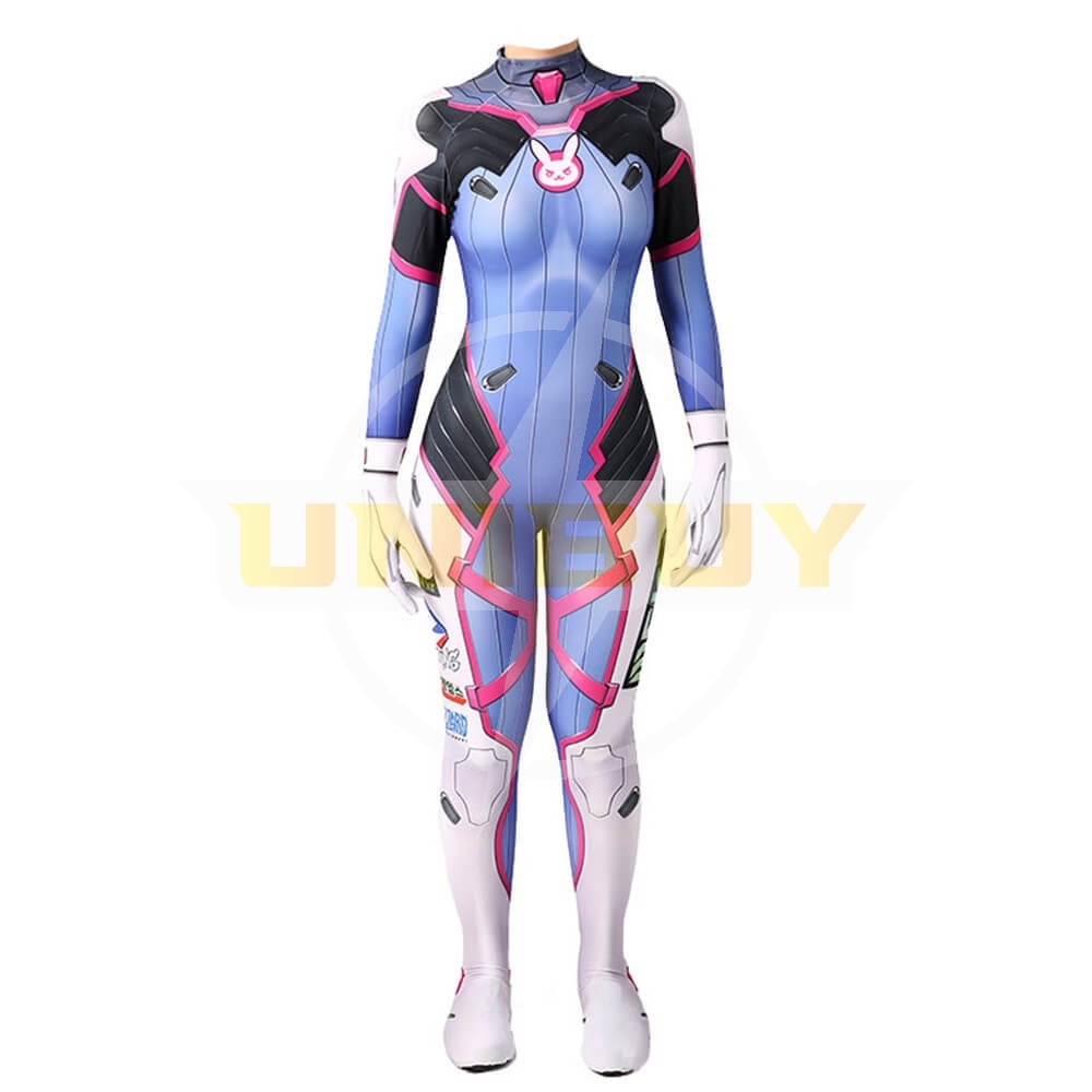 Overwatch D.VA Costume Suit Cosplay Jumpsuit Bodysuit For Kids Adult Unibuy