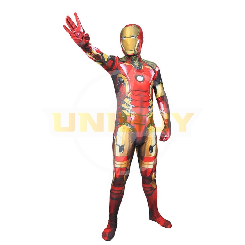 Avengers Endgame Iron Man Tony Stark Outfit Bodysuit Cosplay Costume Adult Kids Unibuy