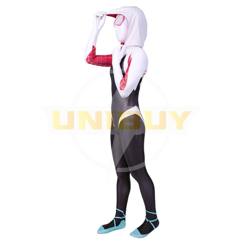Spider Woman Costume Cosplay Suit Pink Gwen Stacy Spider-Man Into The Verse Bodysuit Unibuy