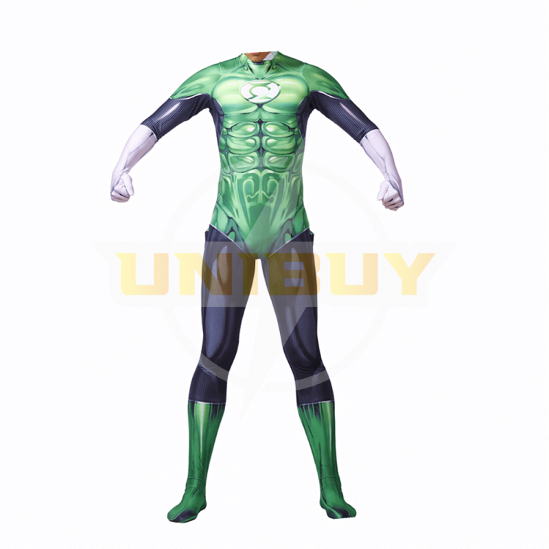 Green Lantern Costume Cosplay Outfit Jumpsuit for Kids Mens Unibuy
