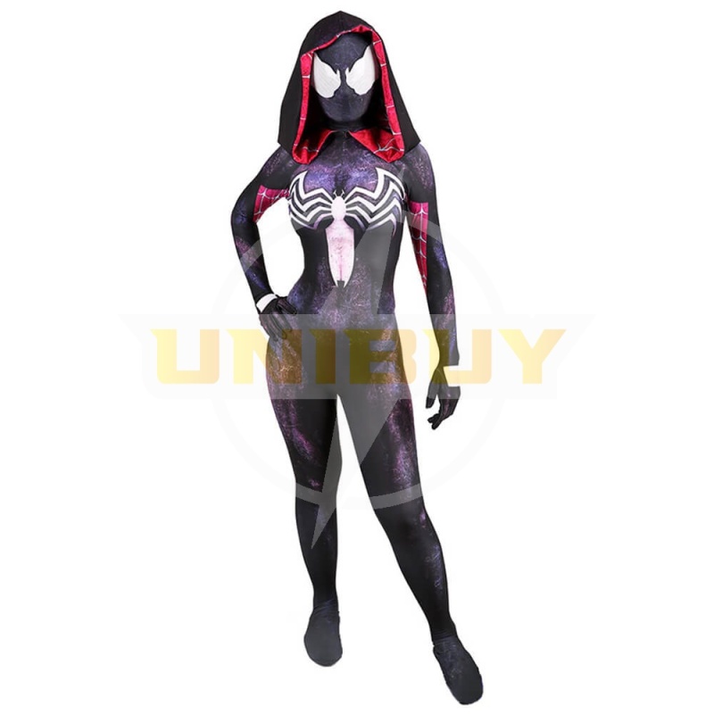 Spider Gwen Stacy Venom Costume Cosplay Suit Purple Bodysuit For Kids Adult Unibuy