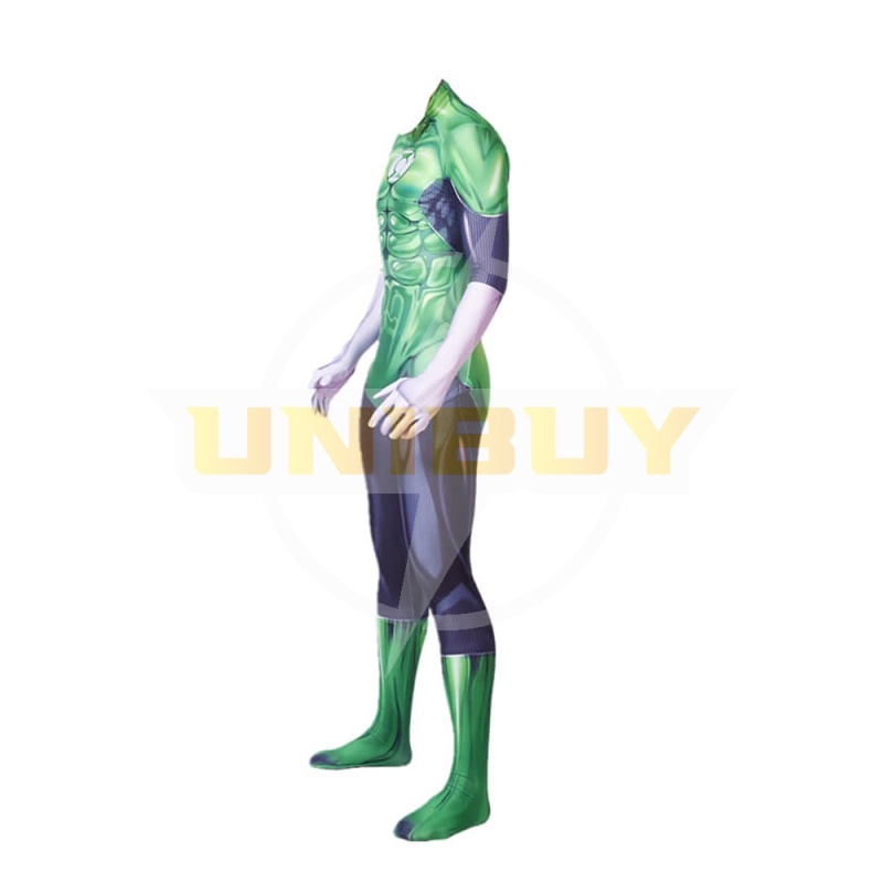 Green Lantern Costume Cosplay Outfit Jumpsuit for Kids Mens Unibuy