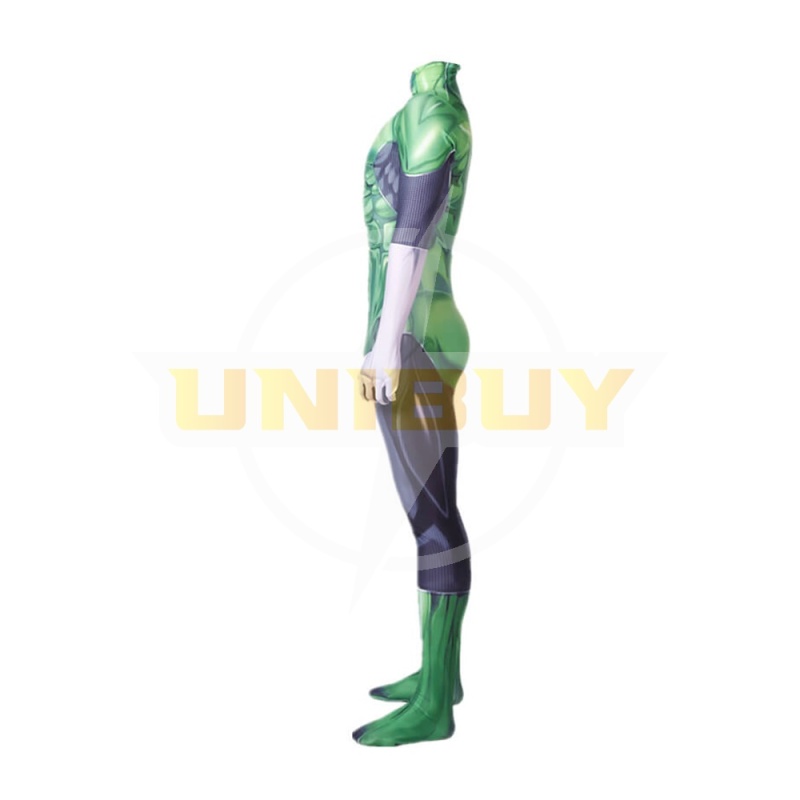 Green Lantern Costume Cosplay Outfit Jumpsuit for Kids Mens Unibuy