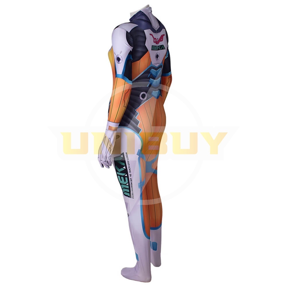 Overwatch D.VA Blueberry Costume Cosplay Outfits Jumpsuit Bodysuit Unibuy