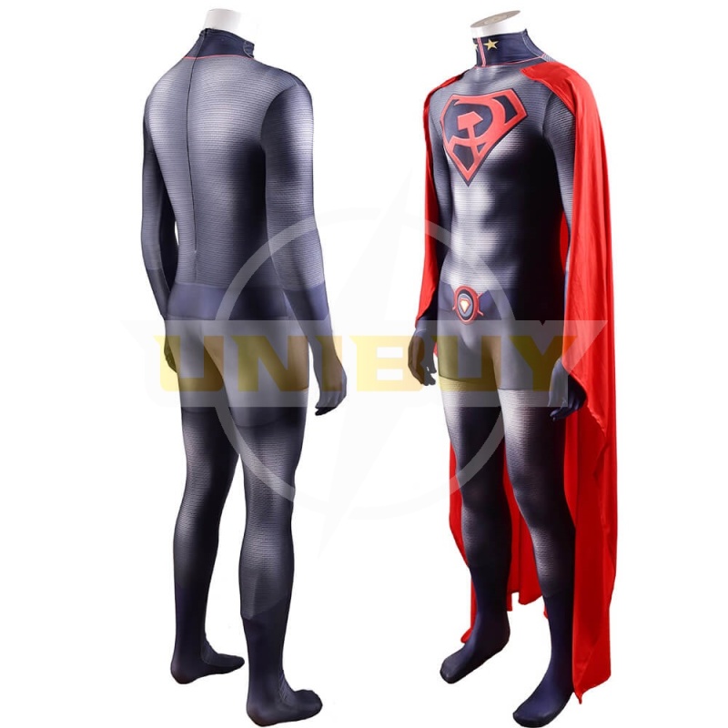 Superman Red Son Clark Kent Costume Cosplay Suit For Kids Adult Unibuy