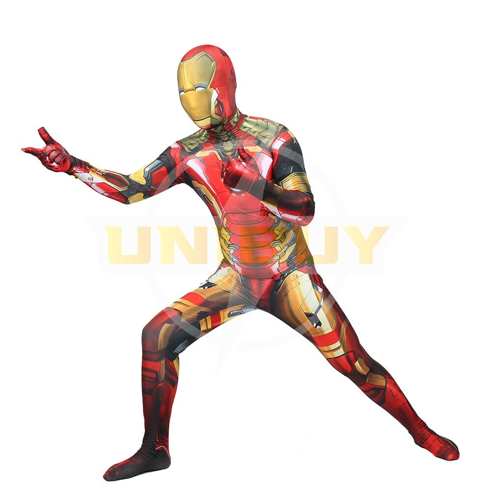 Avengers Endgame Iron Man Tony Stark Outfit Bodysuit Cosplay Costume Adult Kids Unibuy