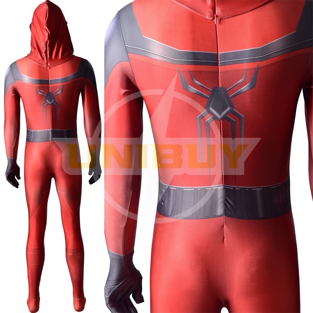 Spider-Man PS5 Costume Miles Morales Cosplay Costume Crimson Cowl Suit Unibuy