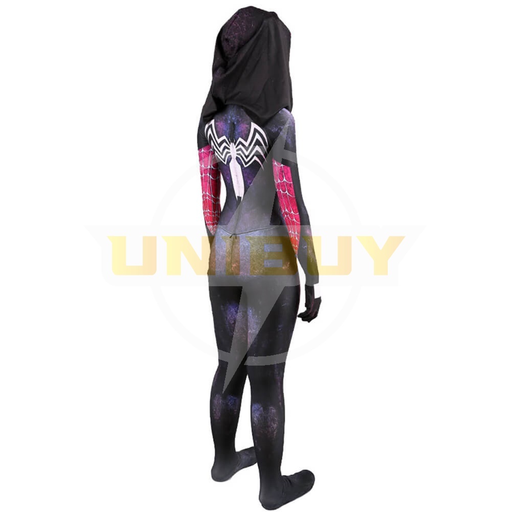 Spider Gwen Stacy Venom Costume Cosplay Suit Purple Bodysuit For Kids Adult Unibuy