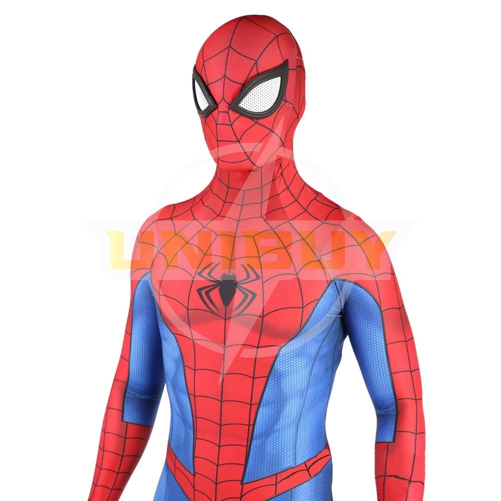 Spider Man ps4 3D Classic Suit Peter Parker Cosplay Costume Unibuy