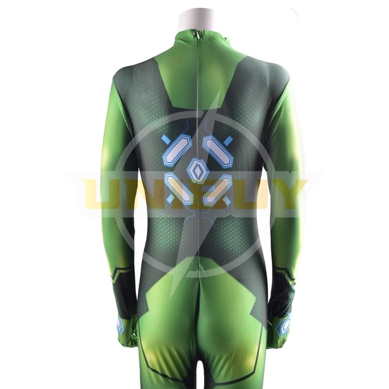 Metroid Samus Aran Green Jumpsuit Bodysuit Halloween Cosplay Costume Unibuy