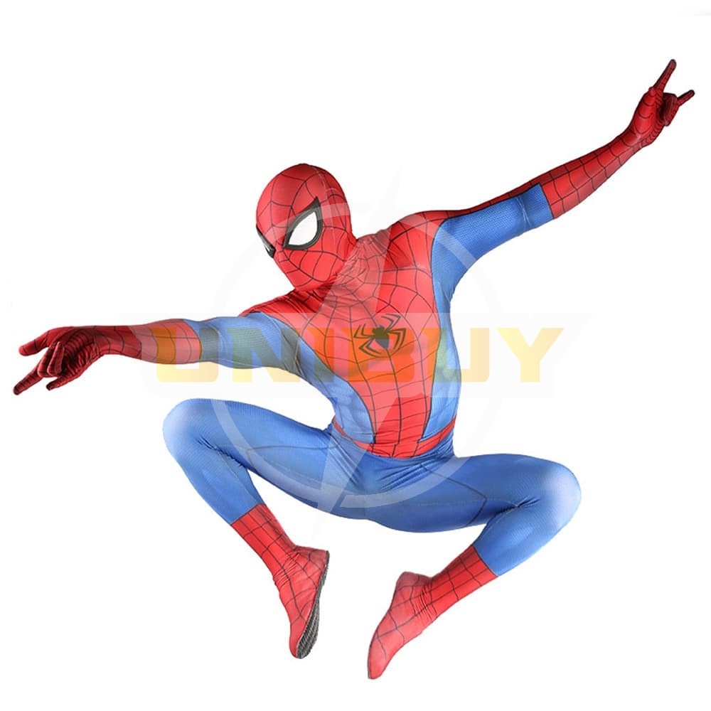 Spider Man ps4 3D Classic Suit Peter Parker Cosplay Costume Unibuy
