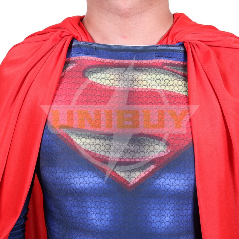 Man of Steel Superman Clark Kent Cosplay Costume Bodysuit Jumpsuit Unibuy