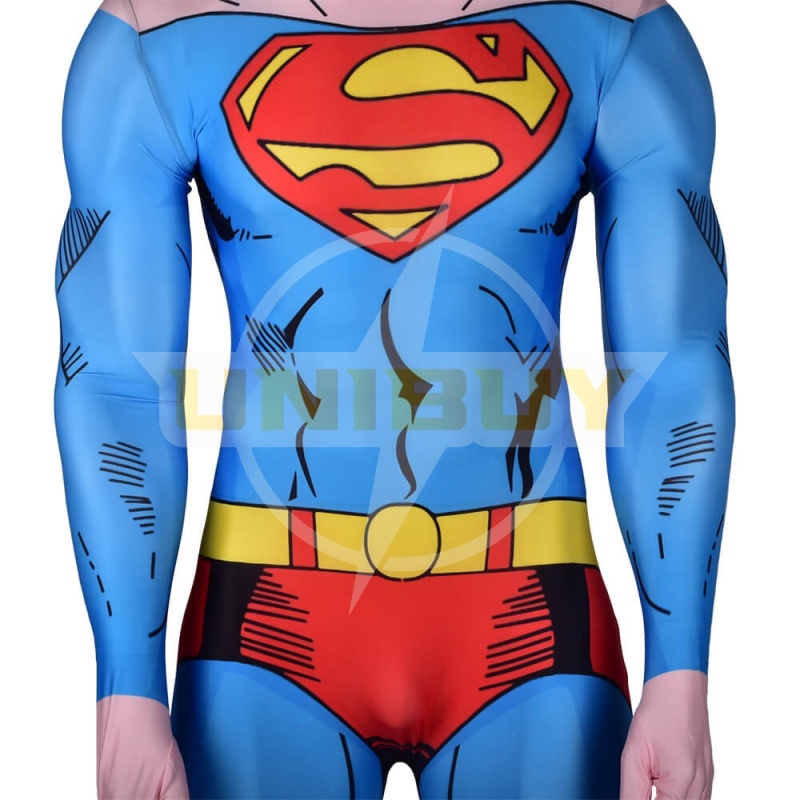 Superman Christopher Reeve Costume Cosplay Suit For Kids Adult Comics Verison Unibuy