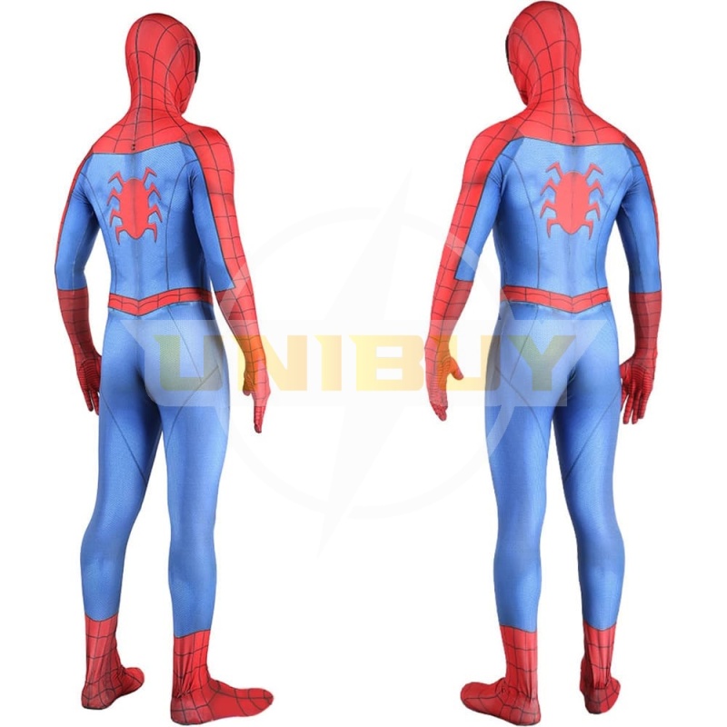 Spider Man ps4 3D Classic Suit Peter Parker Cosplay Costume Unibuy