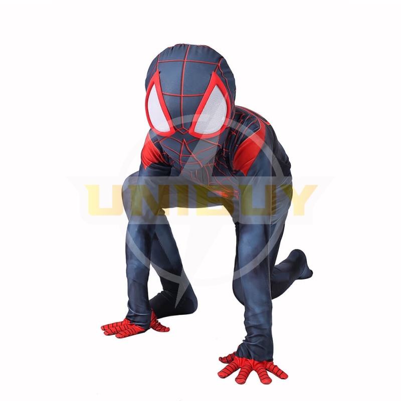 Miles Morales Costume Cosplay Suit Kids Spider-Man: Into the Spider-Verse Jumpsuit Unibuy