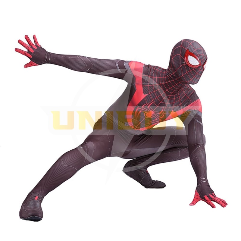 Spider-man ps5 costume Miles Morales Cosplay Costume For Kids Adult Unibuy