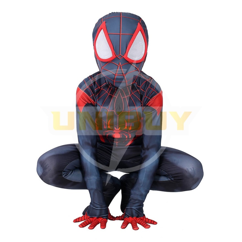 Miles Morales Costume Cosplay Suit Kids Spider-Man: Into the Spider-Verse Jumpsuit Unibuy