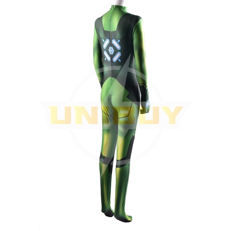 Metroid Samus Aran Green Jumpsuit Bodysuit Halloween Cosplay Costume Unibuy